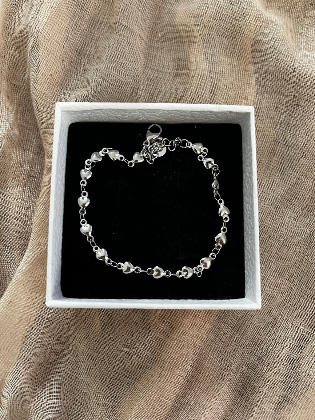 Herzchenkette in silber