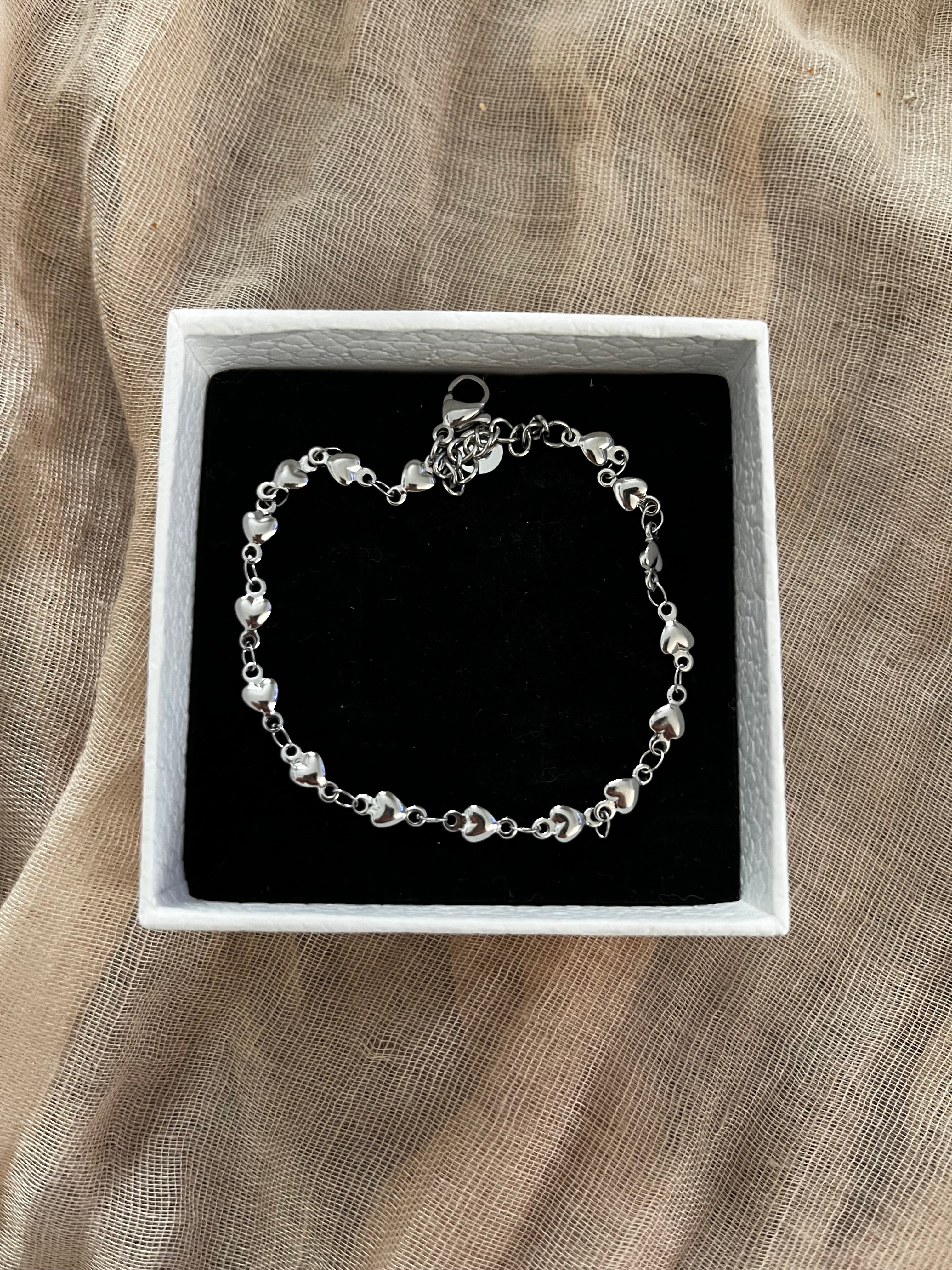 Herzchenkette in silber